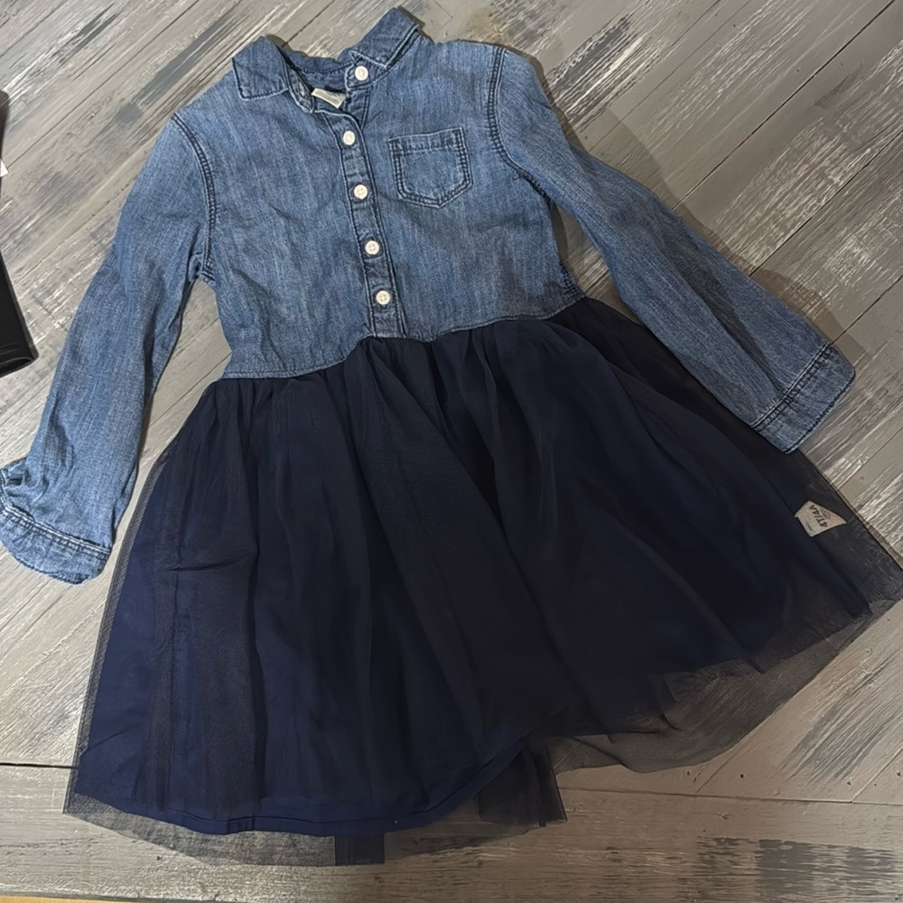 Osh Kosh Jean dress. Tutu like skirt. Size 4t